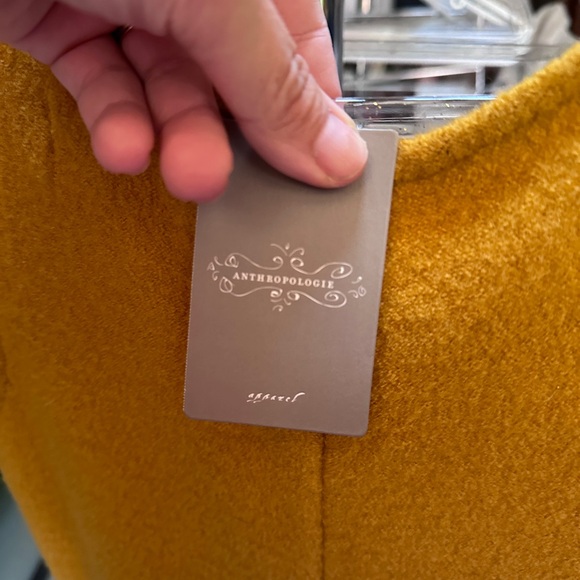 Anthropologie sparrow NWT mustard yellow dress size XS - Picture 4 of 5